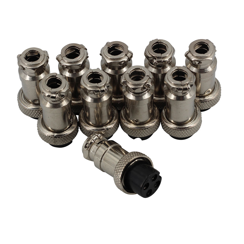 10x GX16 4 Pin Stecker + Buchse