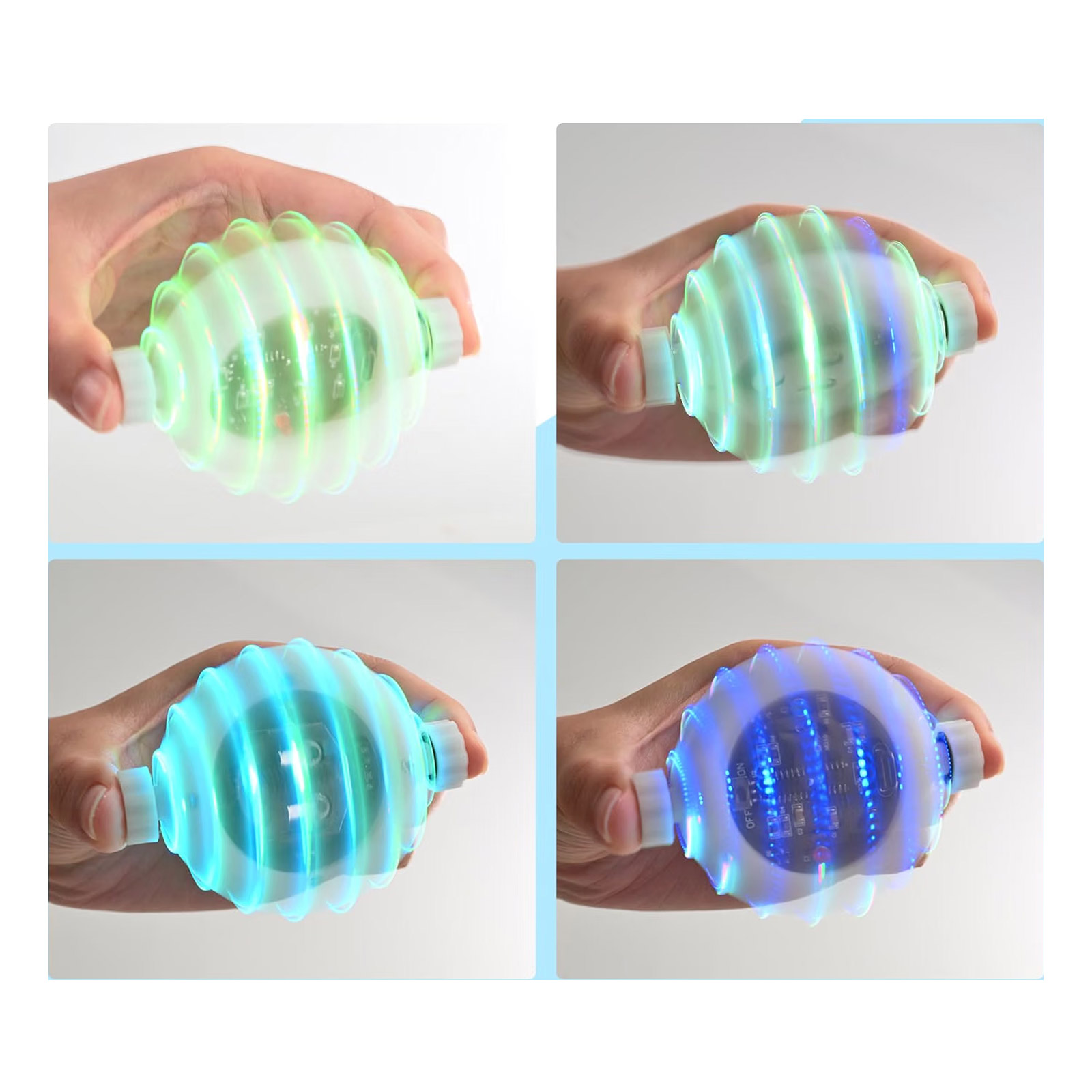 Bausatz LED Fingerkreisel mit RGB Beleuchtung