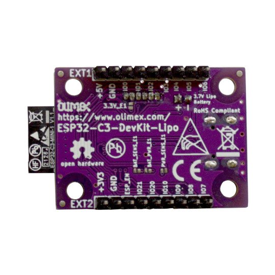 Olimex ESP32-C3-DEVKIT-LIPO RISC-V Entwicklungsboard mit JTAG WIFI BT5 USB