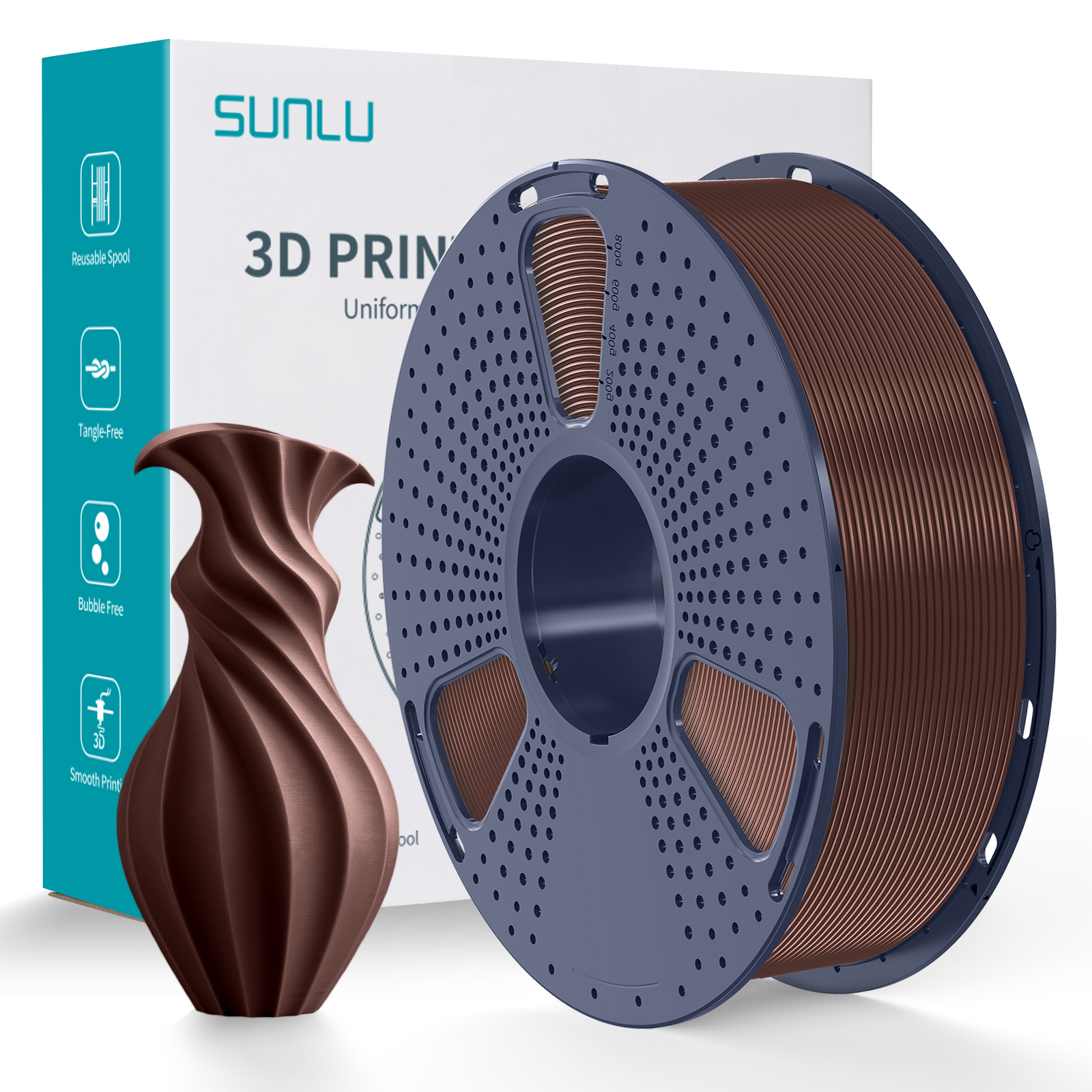 Sunlu PLA Filament Chocolate (Macaron) 1.75mm 1kg
