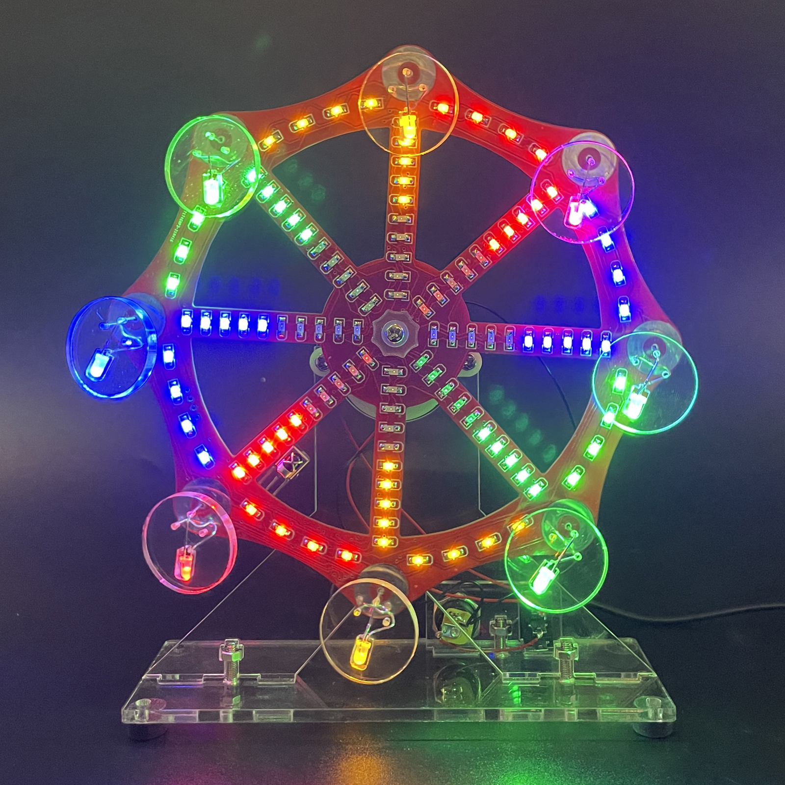 Bausatz LED Riesenrad mit Fernbedienung und Animationen