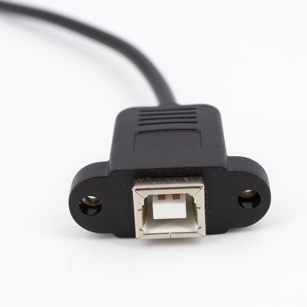 USB 2.0 B Stecker auf USB B Buchse Panel Mount 50 cm