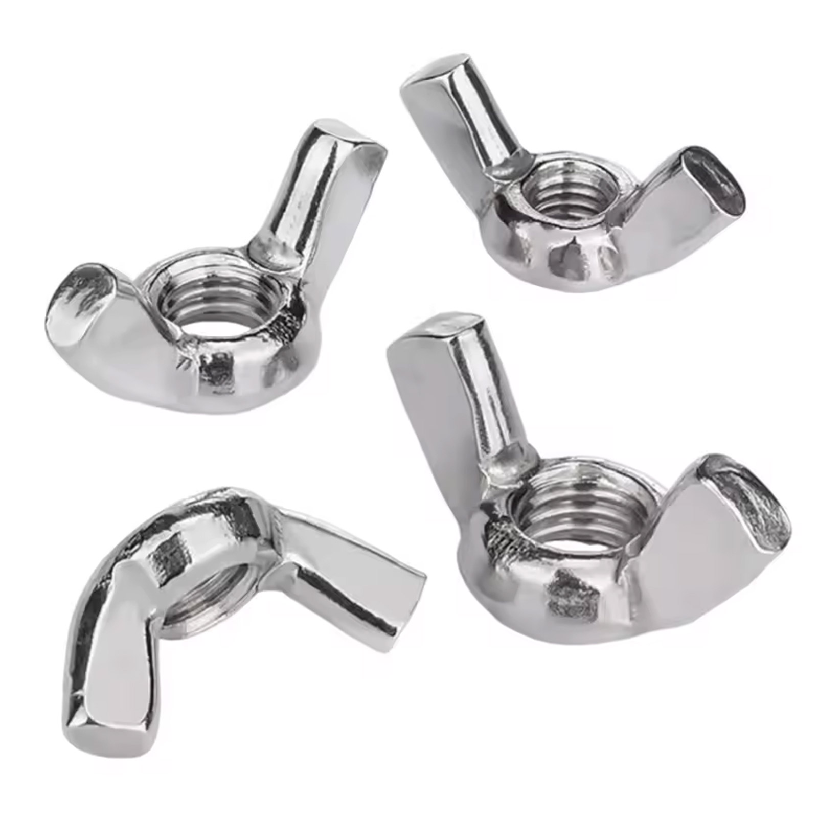 10x M6 Flügelmutter Edelstahl 304 DIN315