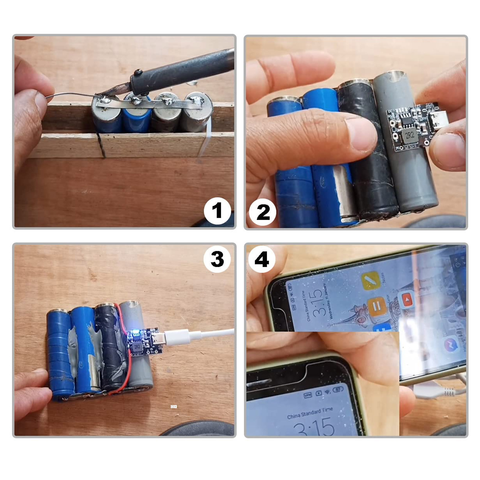Lithium Akku Lademodul 5V 2A Lipo Charger Board mit USB-C
