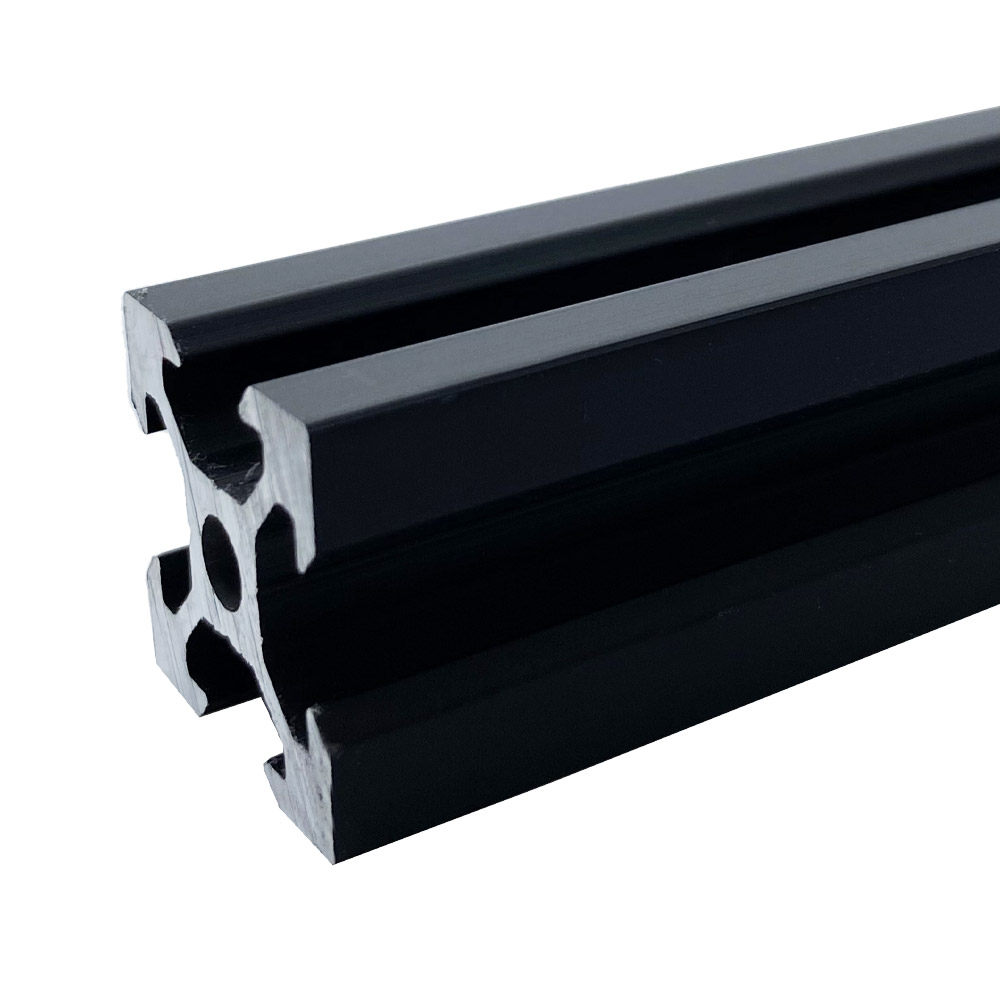 6x V-Slot Aluminiumprofil 2020 1 Meter schwarz