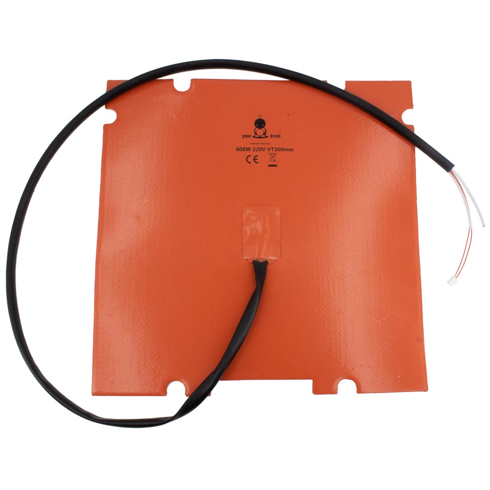 yourDroid Heizmatte / Heizbett 220V 600W 300x300mm für Voron 2.4 / Trident