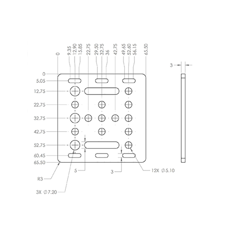 Hotend Schlitten für 2020 V-Slot Aluminiumprofile 4 Rollen