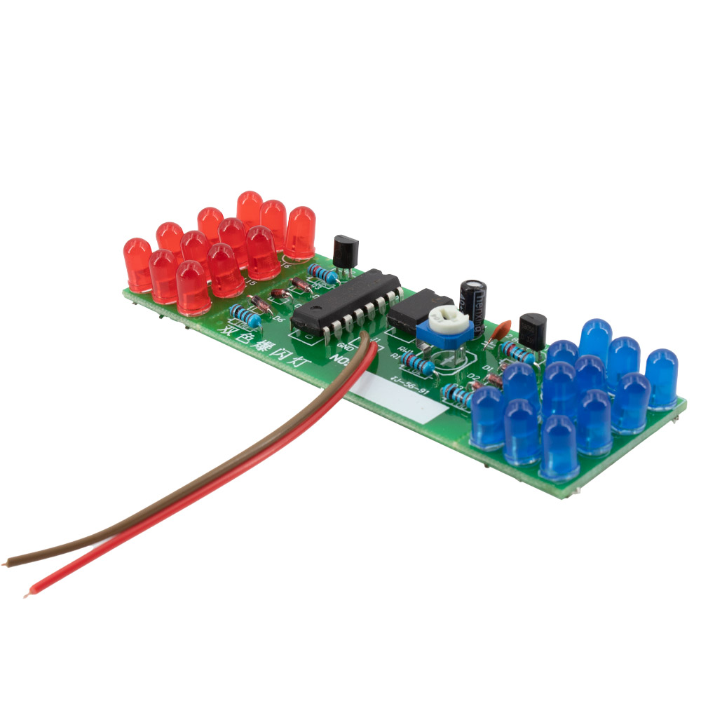 Bausatz LED Stroboskop rot / blau
