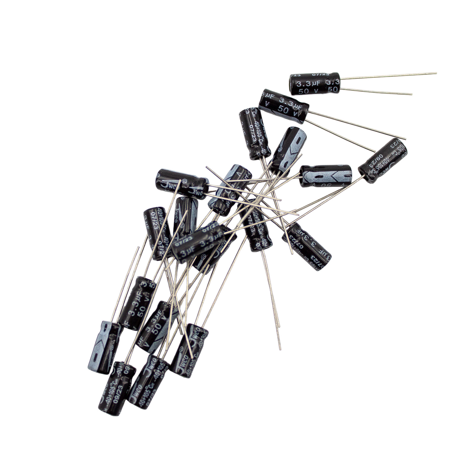 20x Elko Elektrolytkondensator 50V 3.3UF 5x11mm Radial