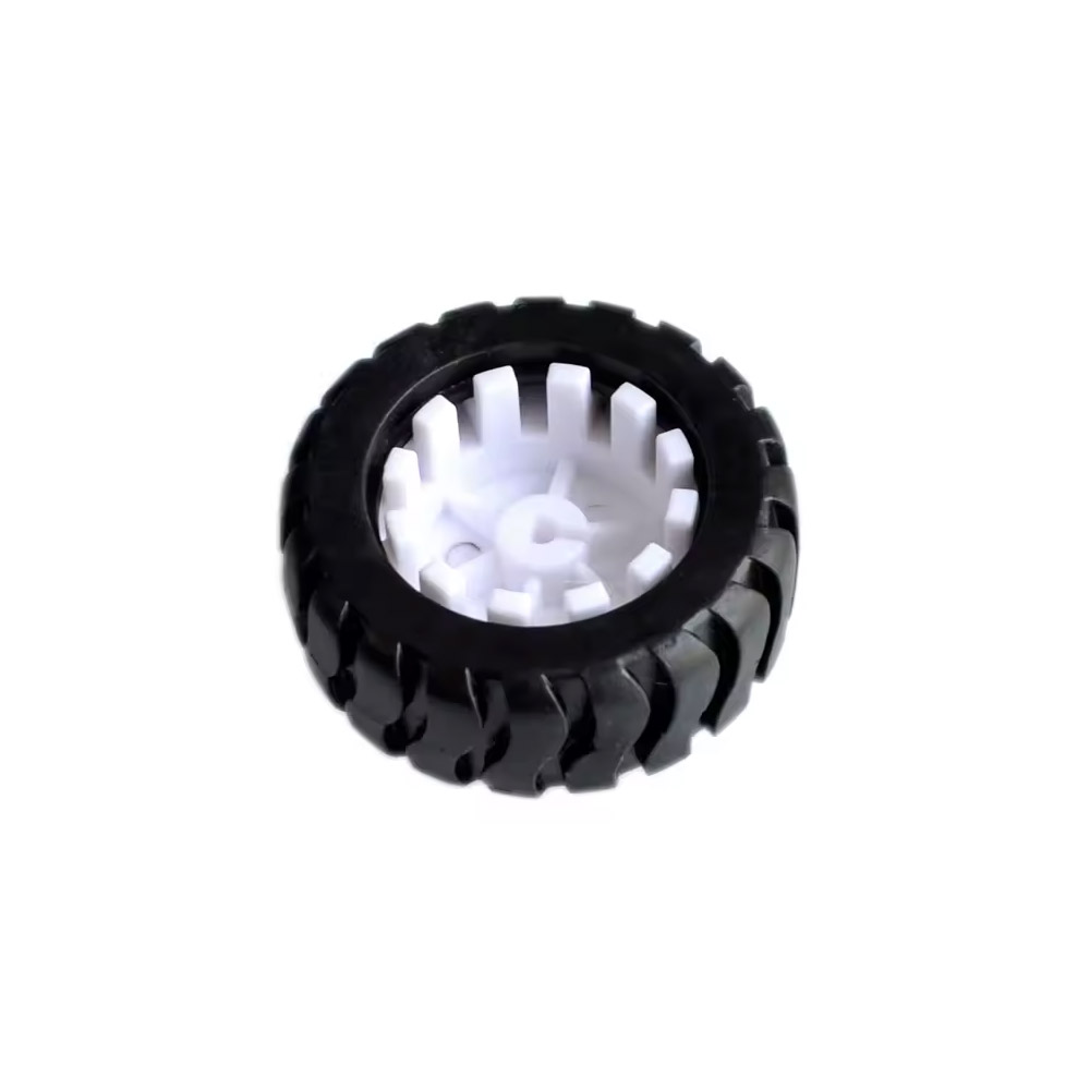 Gummirad 43x19mm für N20/N10 Motor mit 3mm D-Welle