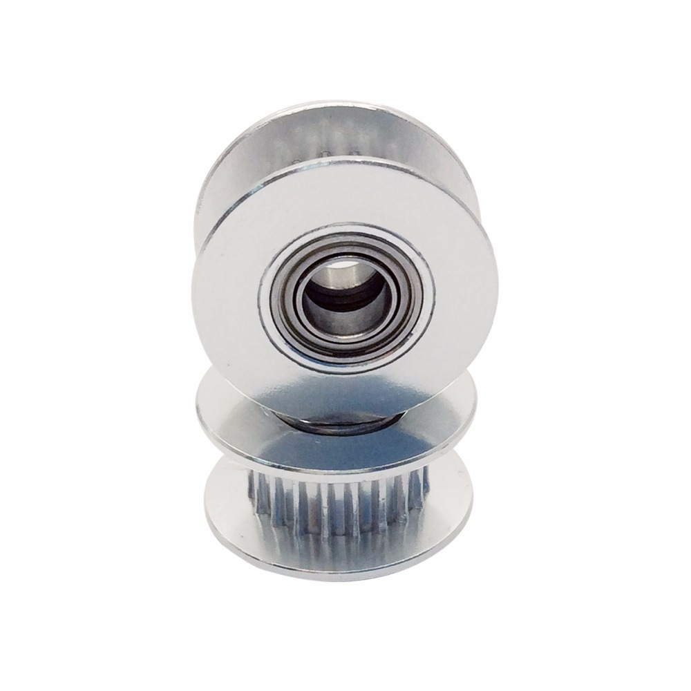GT2 Riemenscheibe 20 Zähne 5mm Bohrung mit Dual Kugellager