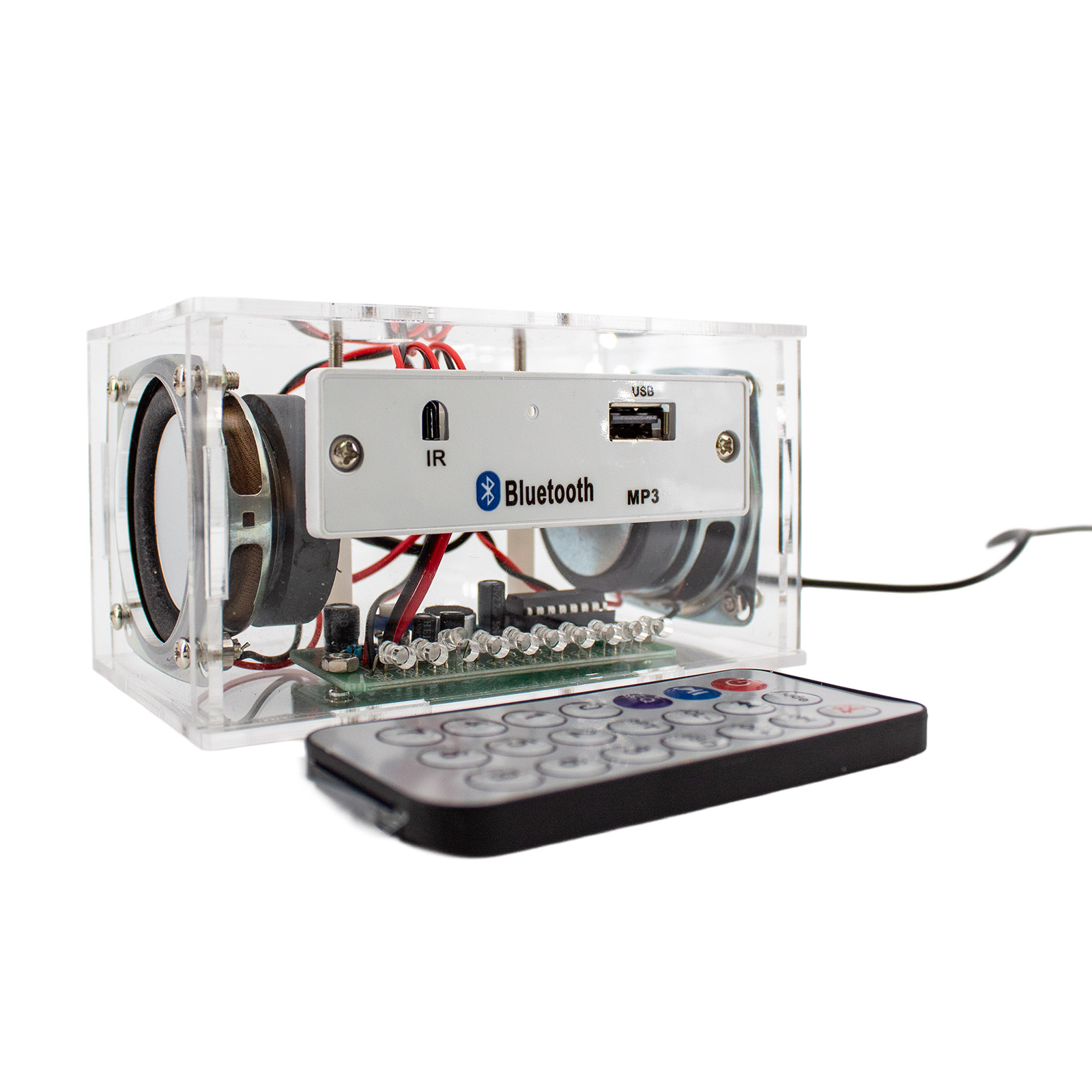 Bausatz DIY Bluetooth Stereo-Lautsprecher mit LEDs und Fernbedienung