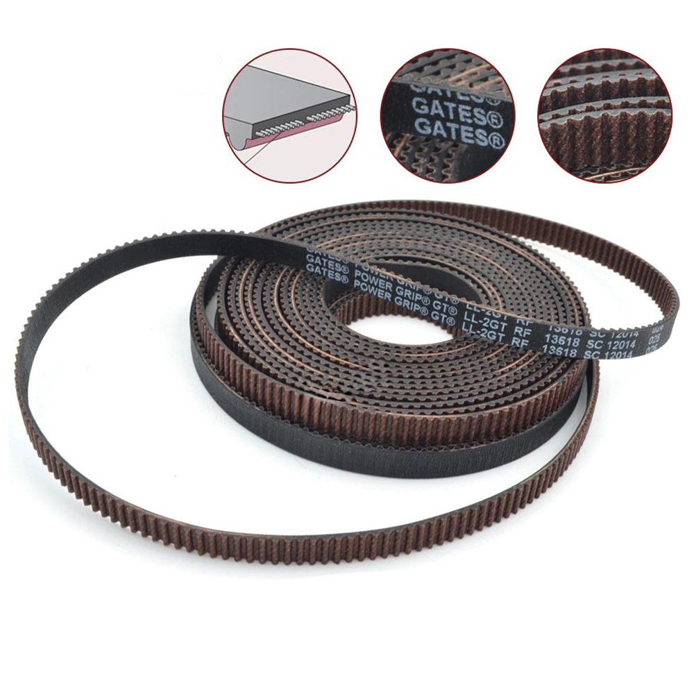 1 Meter Gates PowerGrip GT2 Zahnriemen LL2GT 6mm