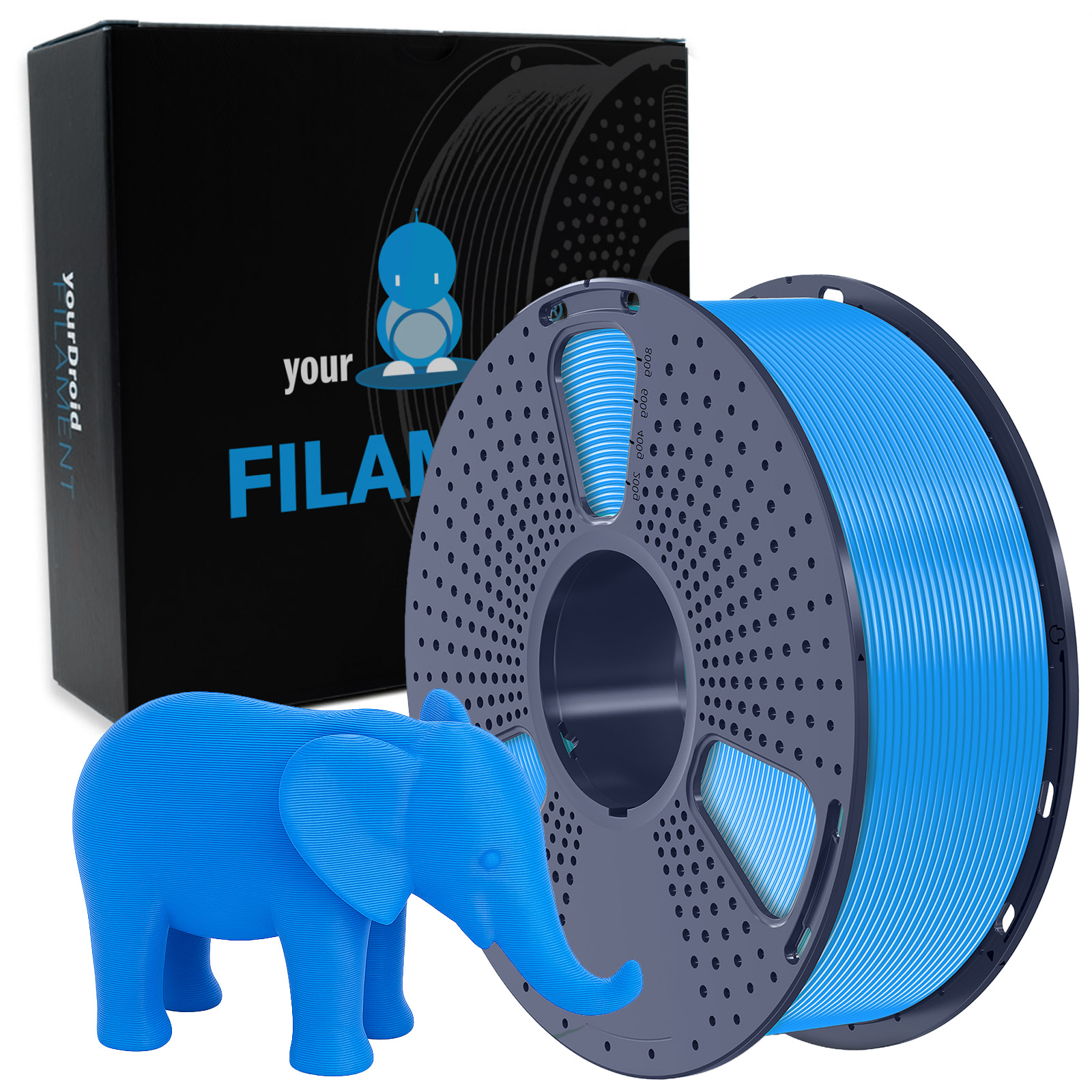 yourDroid PLA Filament Cyan 1.75mm 1kg