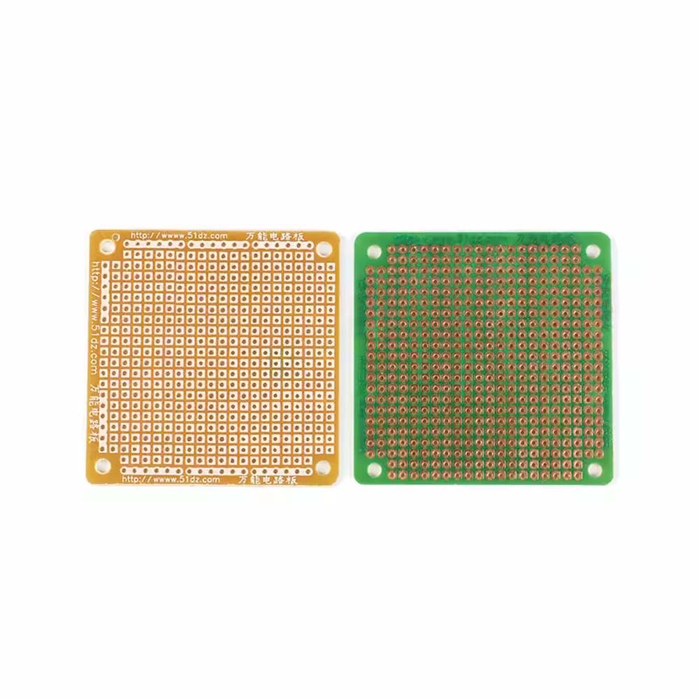 10x Lochrasterplatine einseitig Universal 6 × 6 cm 2,54 mm