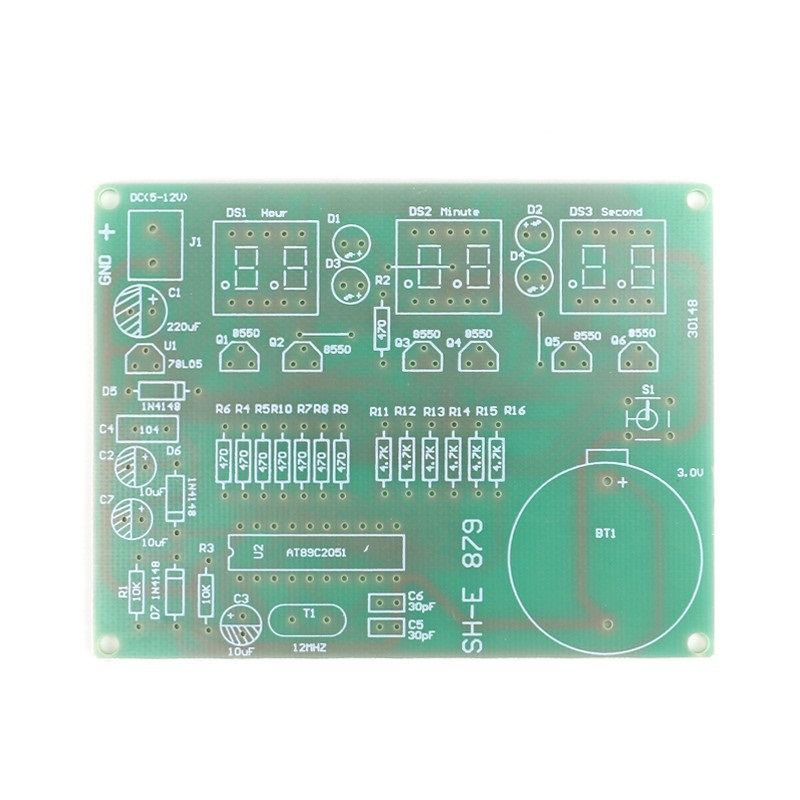 Bausatz Digitale Uhr mit at89c2051 Chip neue Version