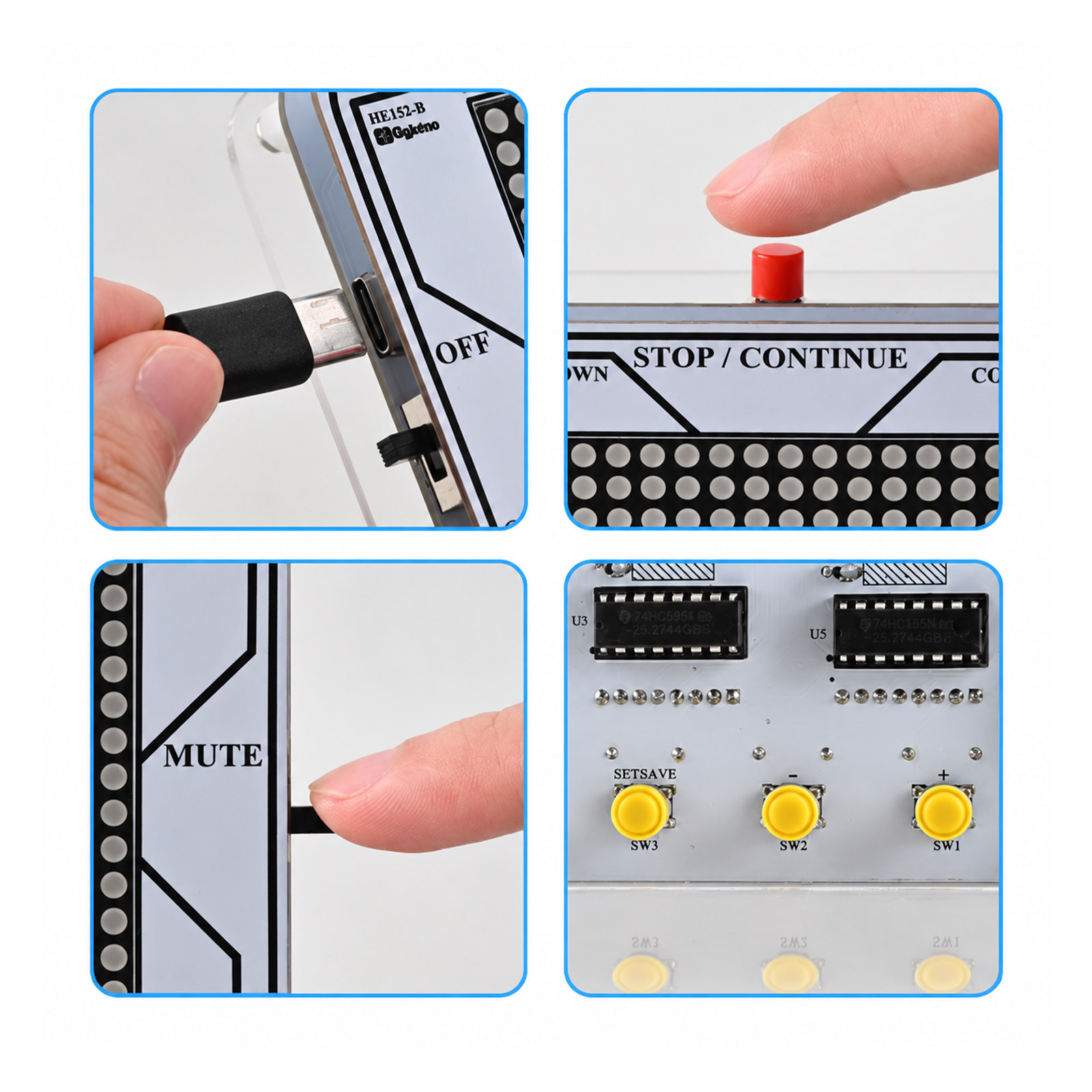 Bausatz Digital Timer Bausatz – Countdown & Stoppuhr