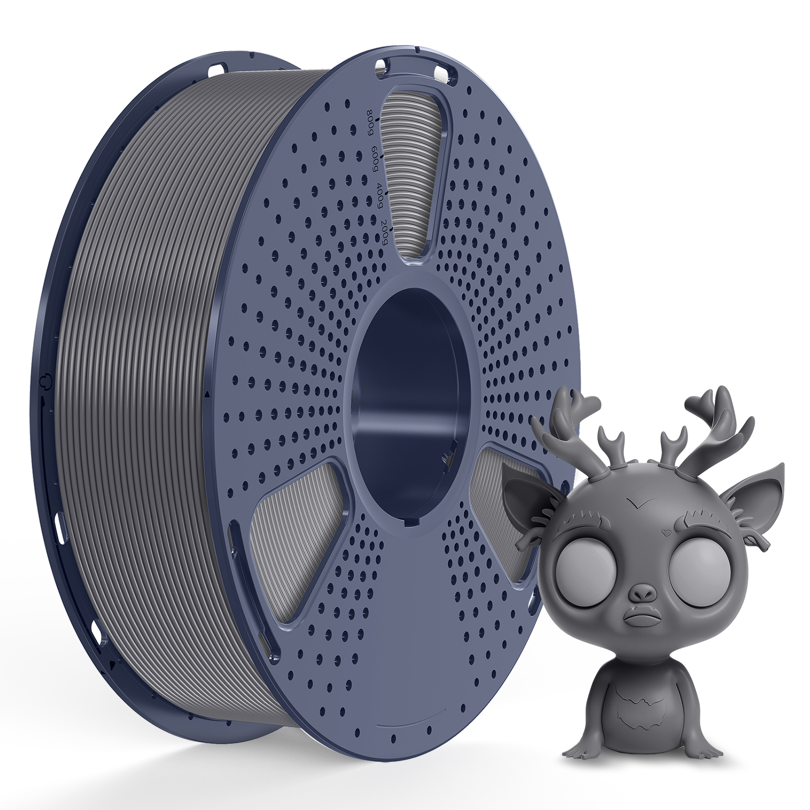 Sunlu Silk PLA+ Filament Grey 1.75mm 1kg