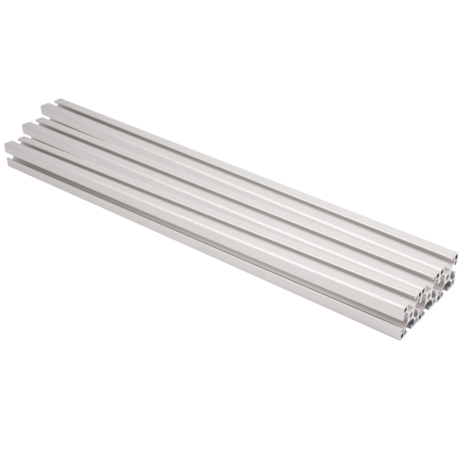 0,5 Meter Aluprofil 20x40 B-Typ Nut 6 Silber