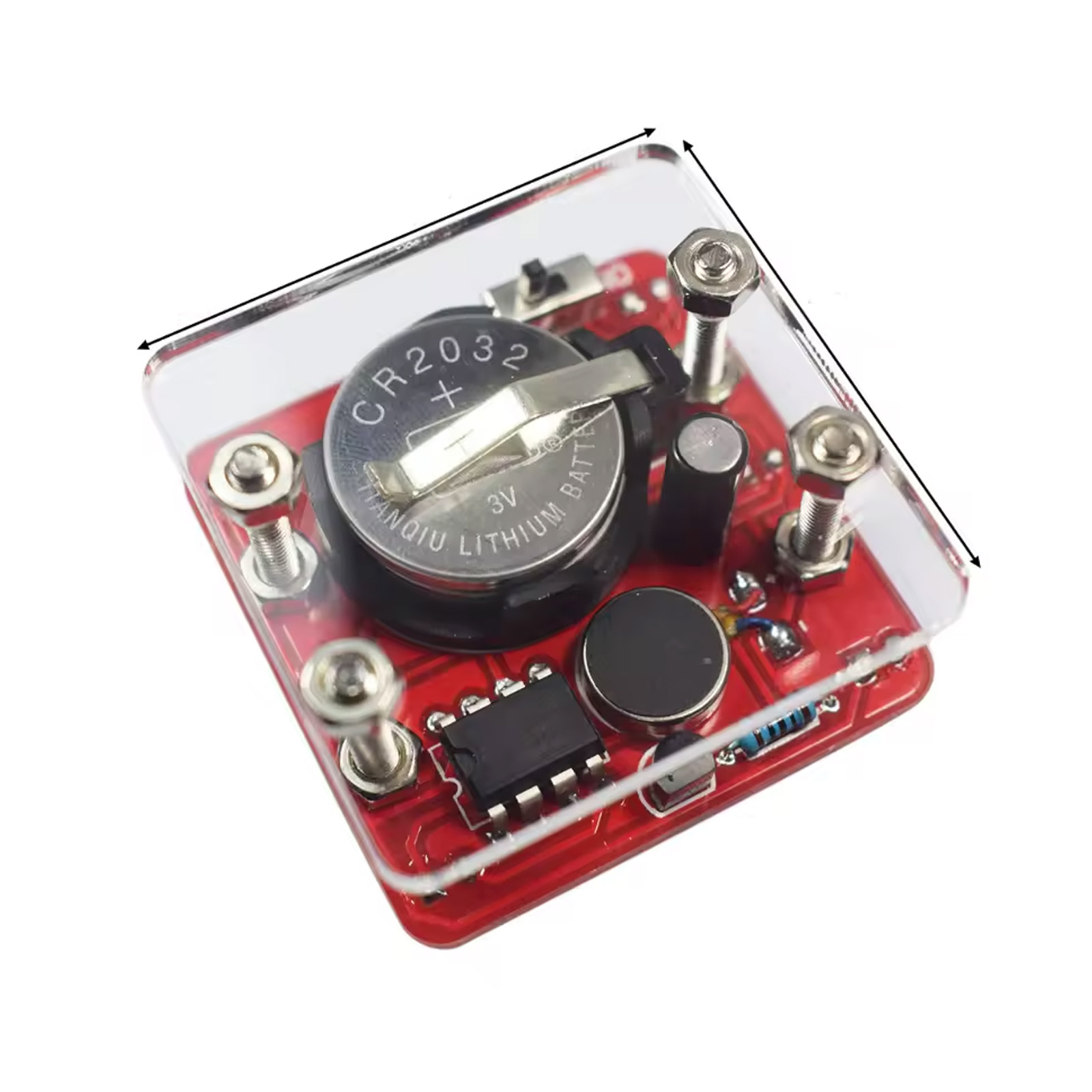 Bausatz Digitaler LED Würfel (Rot)