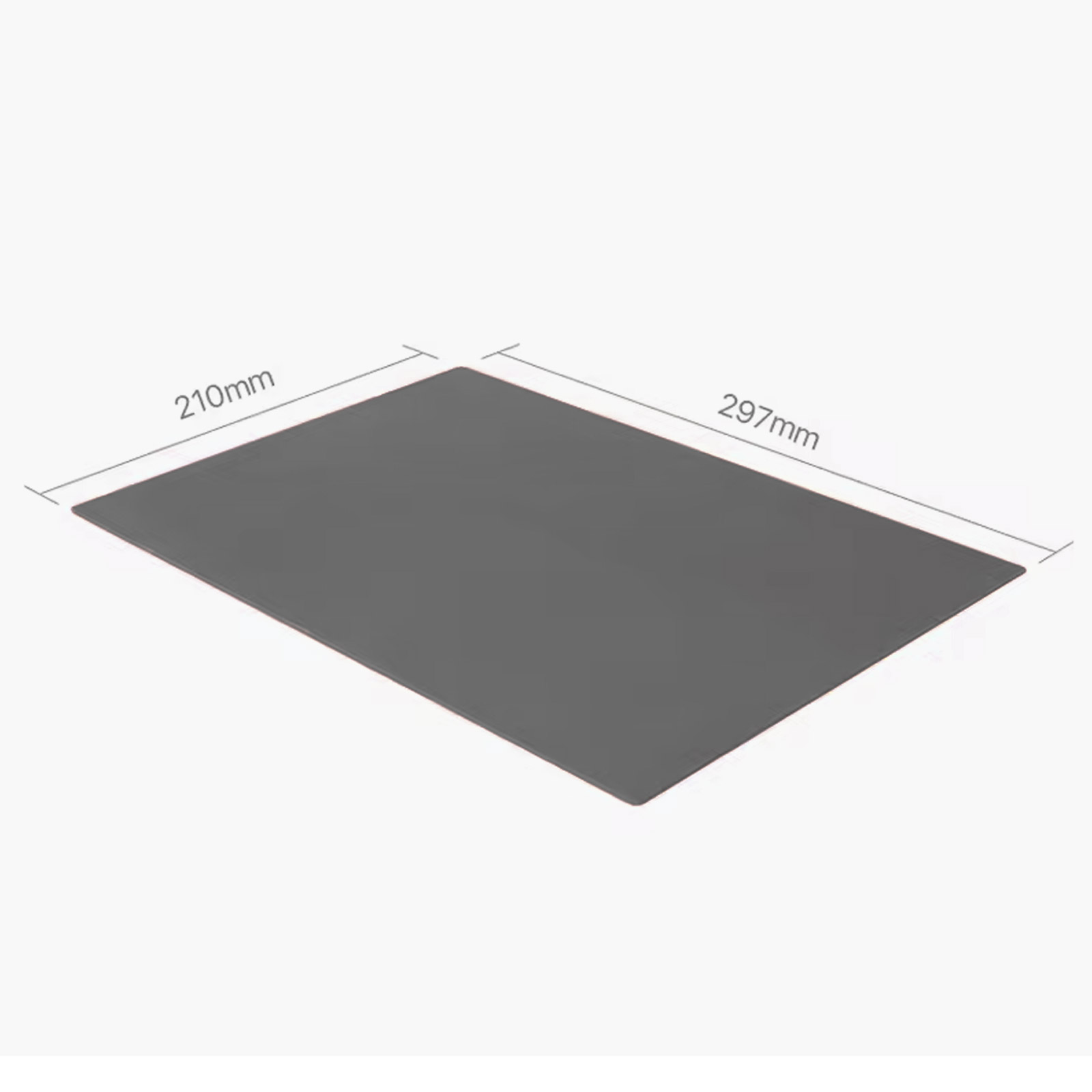 Gummimatte A4 für Lasergravur Dunkelgrau mit 3M Kleber