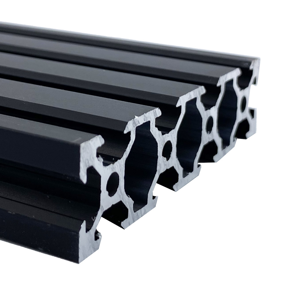 V-Slot Aluminiumprofil 2080 1 Meter schwarz