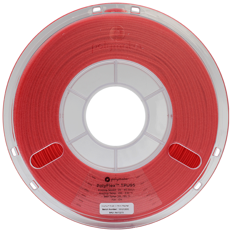 Polymaker PolyFlex TPU95 Filament Rot 1.75mm 750g
