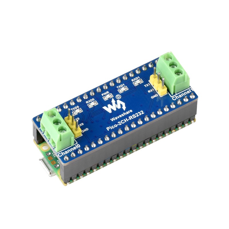 Waveshare 2-Kanal UART RS232 Modul für Raspberry Pi Pico