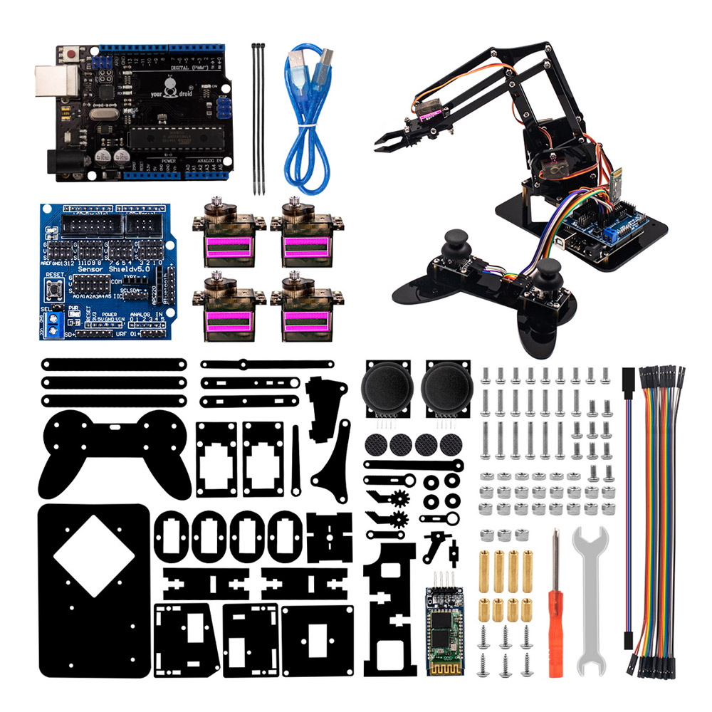 Roboterarm Bausatz kompatibel mit arduino uno
