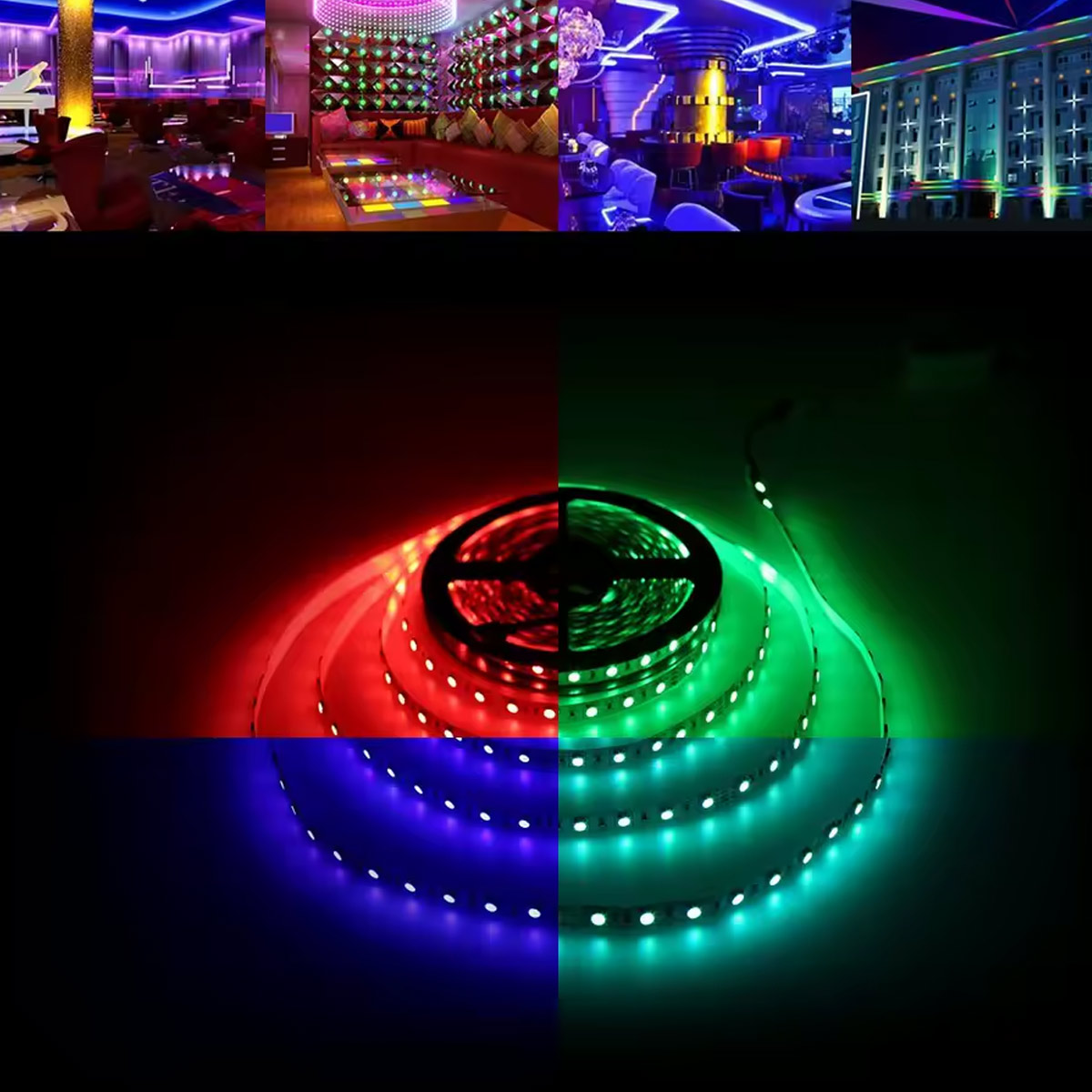 5m LED-Strip 5050 SMD RGB -wasserdicht- 300 LEDs DC12V