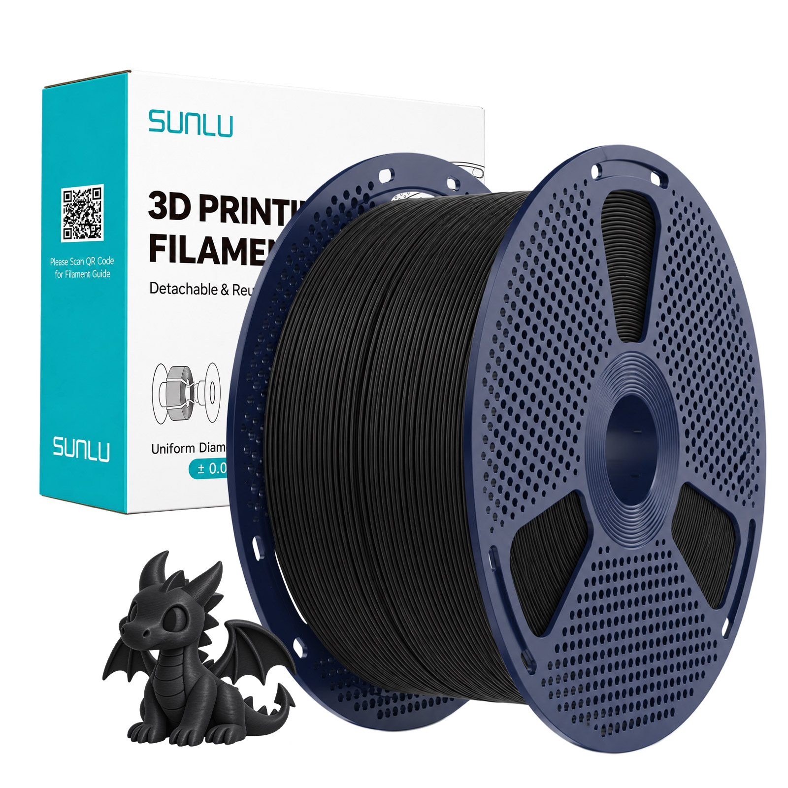 Sunlu PETG Filament Black 1.75mm 5kg