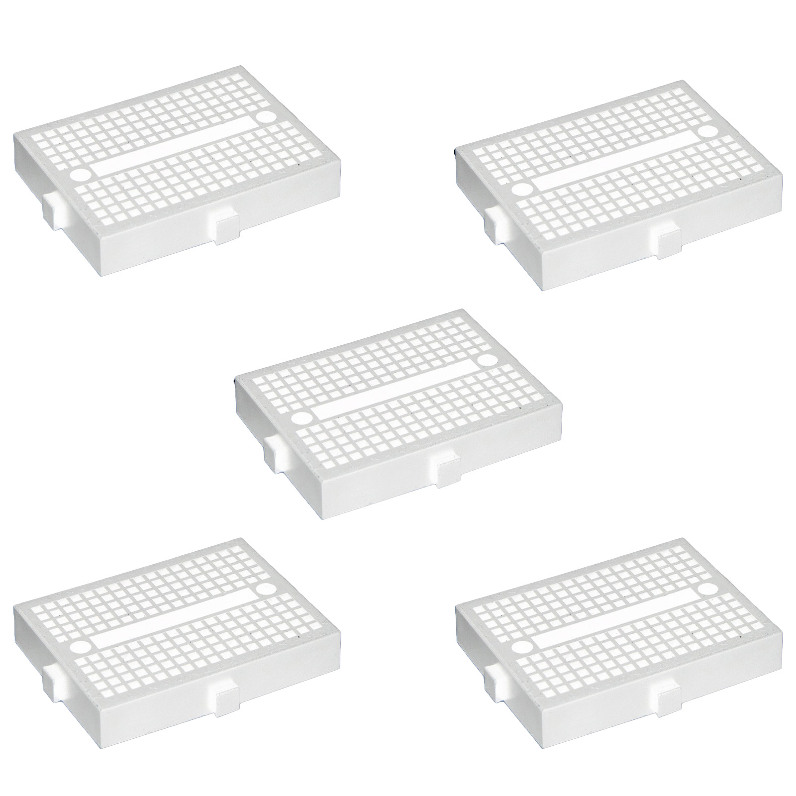 5x Mini Breadboard SYB-170 Weiss