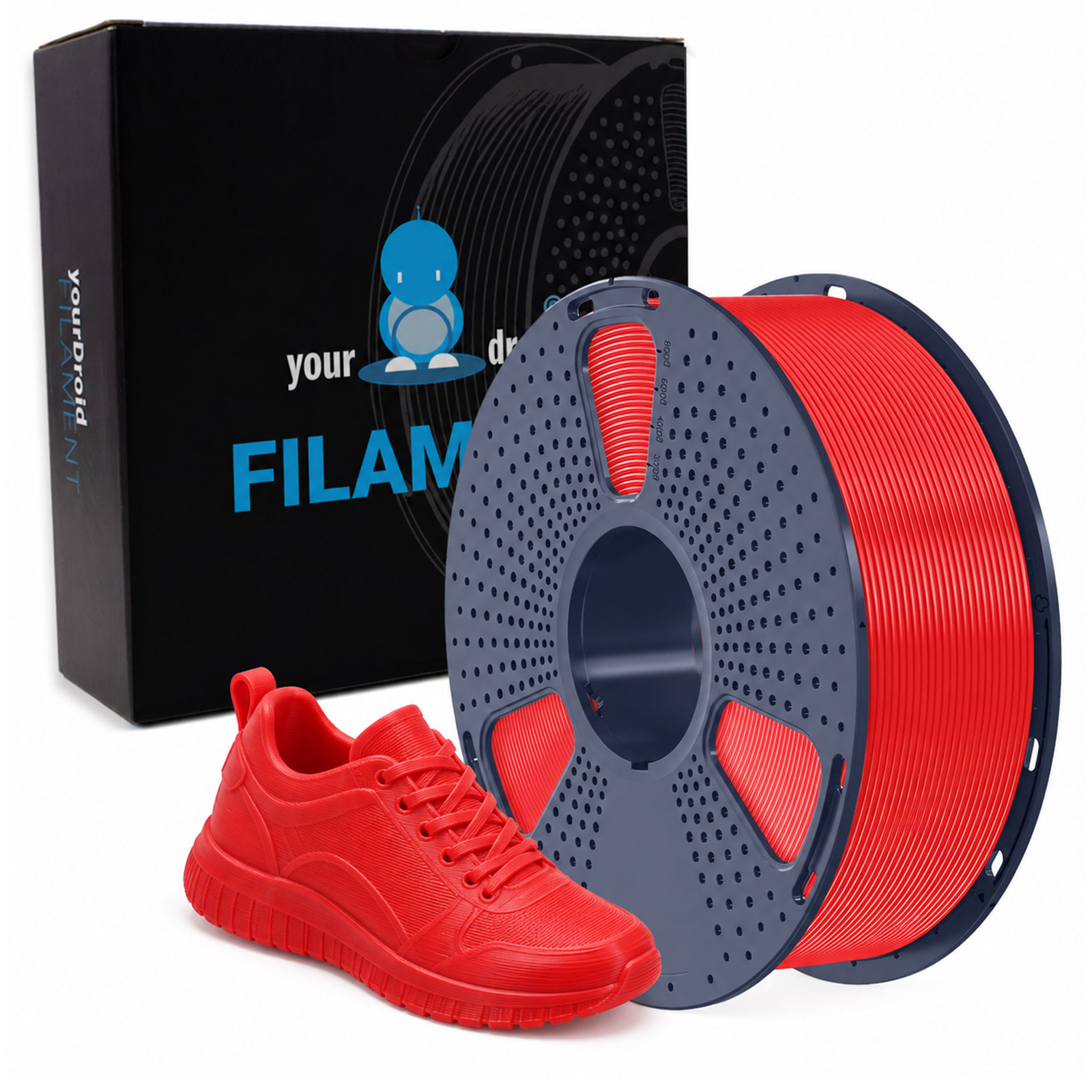 yourDroid TPU 95A Filament Rot 1.75mm 1kg
