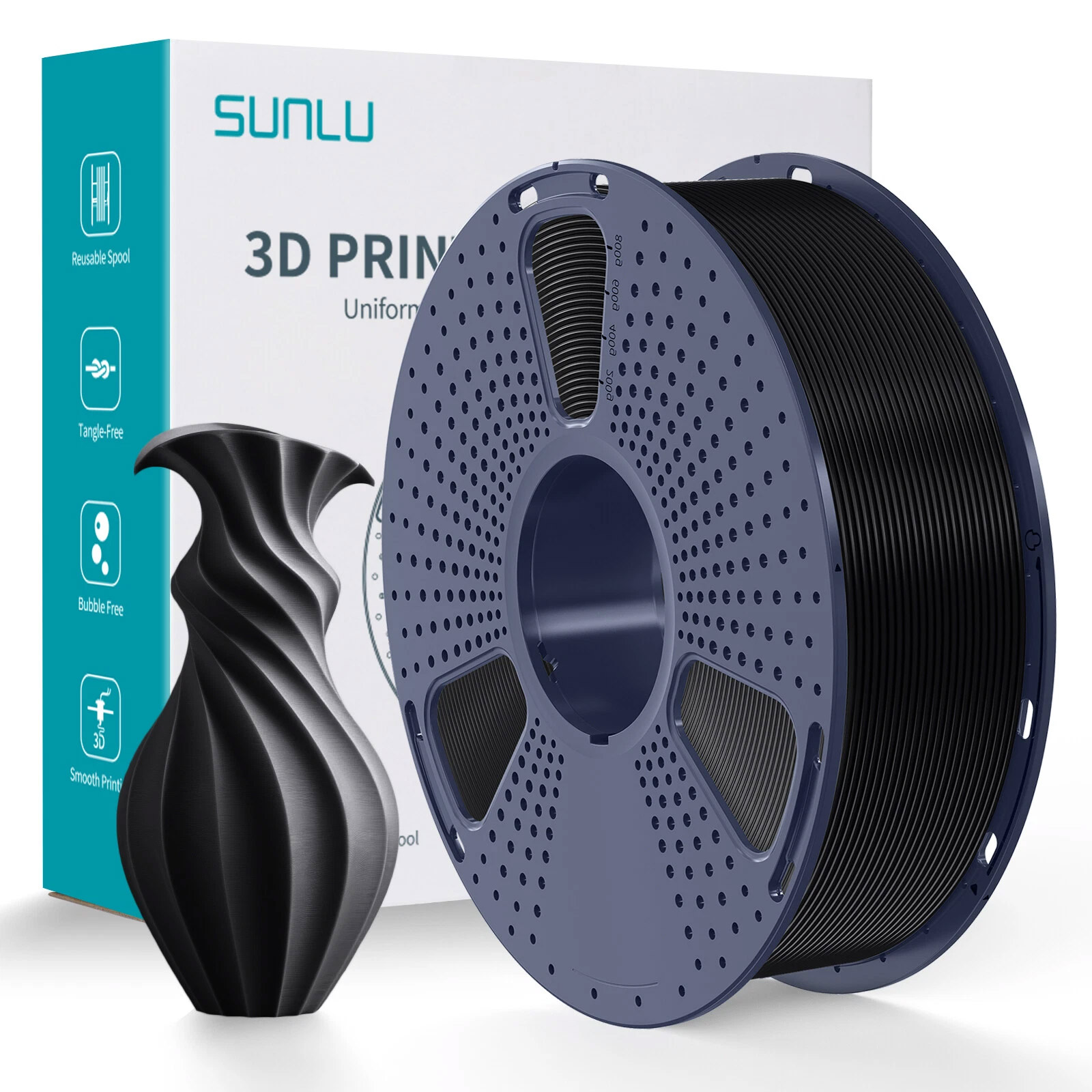 Sunlu TPU Filament Black 1.75mm 1kg
