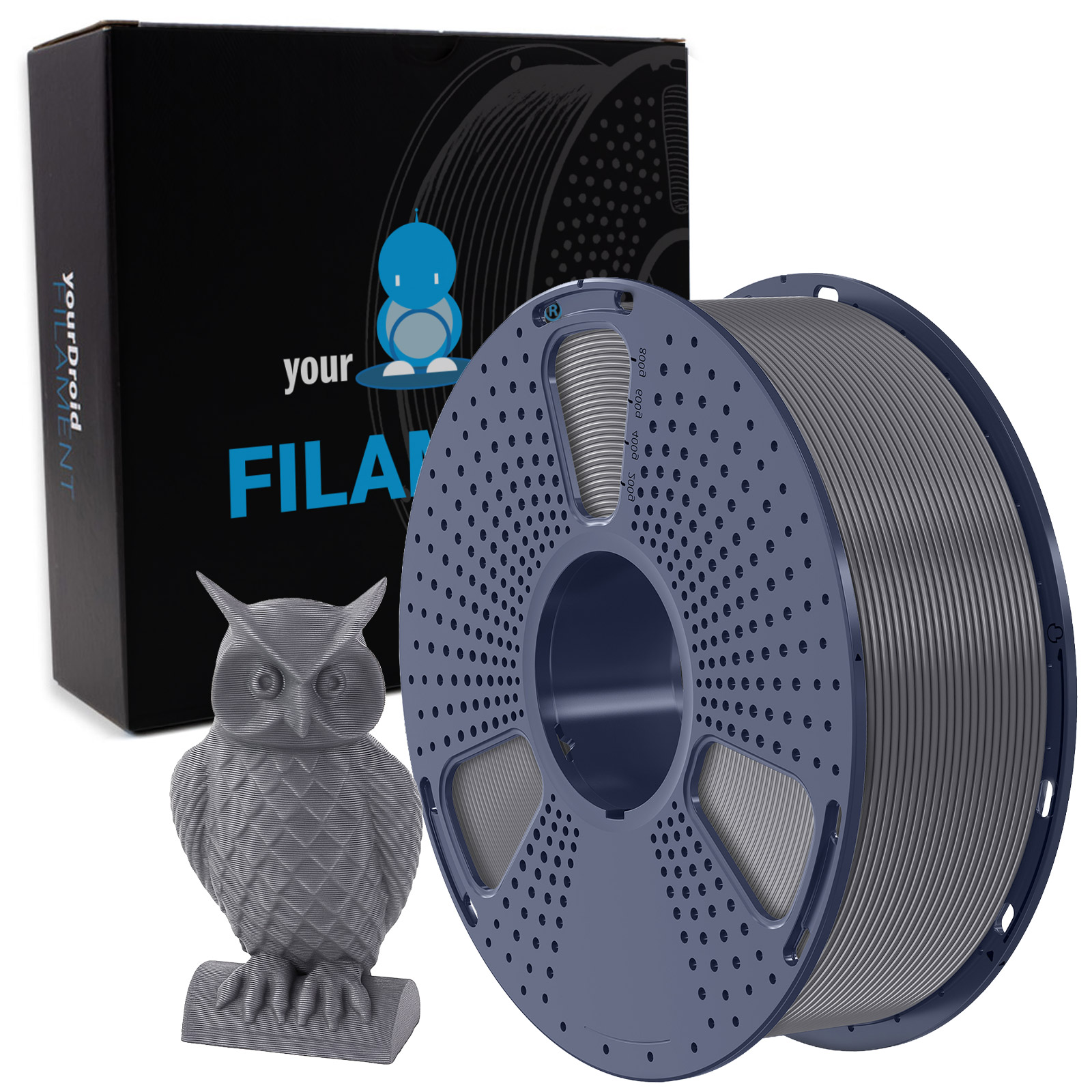 yourDroid ABS Filament Grau 1.75mm 1kg