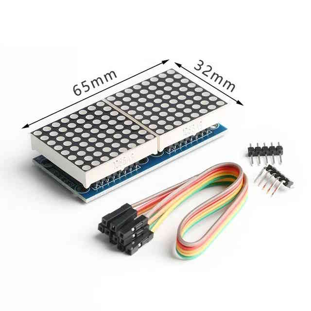 1x2 Max7219 LED Matrix Modul Rot
