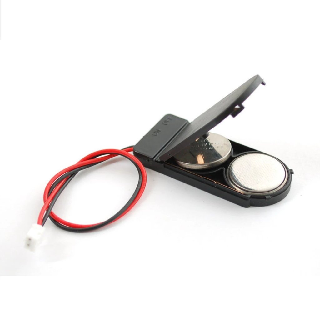 Batteriehalter 2x CR2032 Knopfzelle - 6V mit An/Aus-Schalter