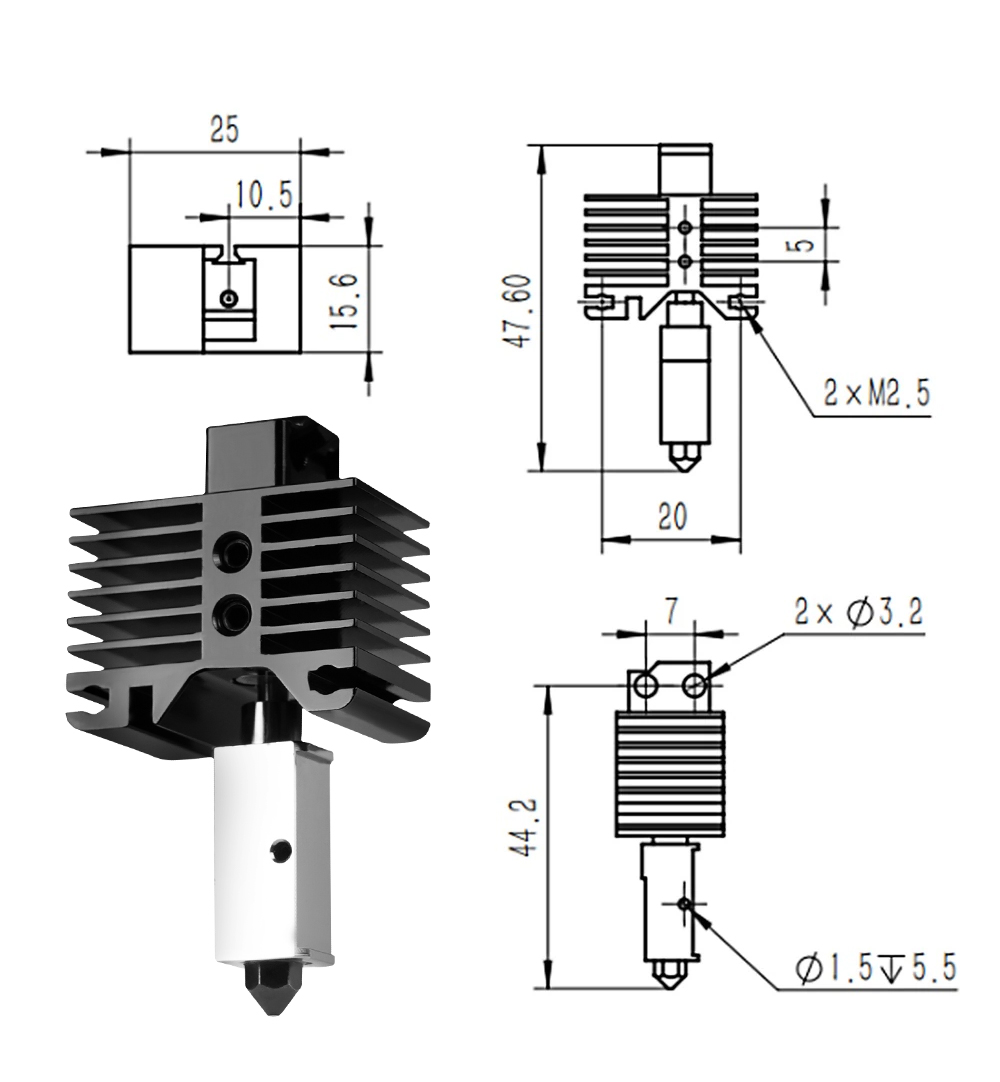 Upgrade Hotend für Bambu Lab X1