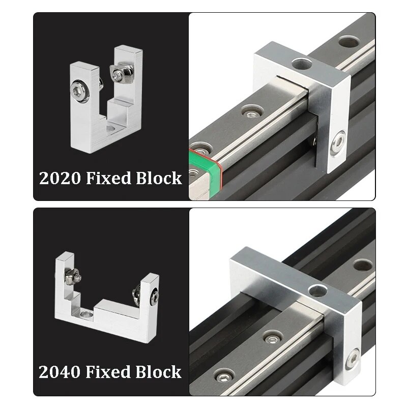MGN12 Halterung für 2020 V-Slot Profil für z. B. Voron 3D-Drucker