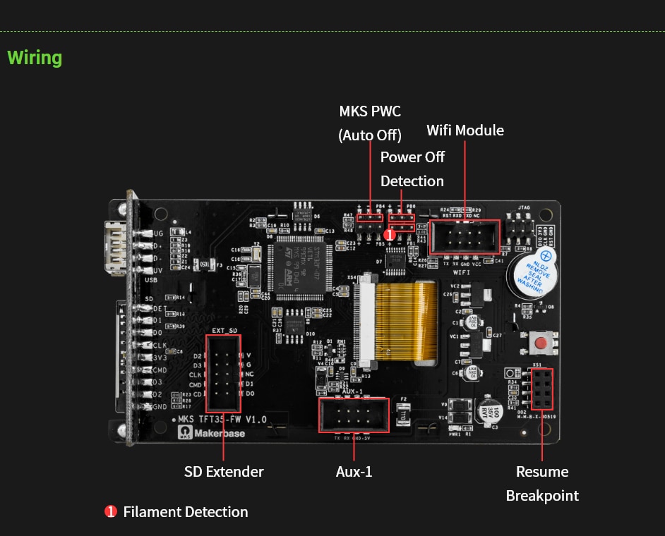 MKS TFT35-FW 3D-Drucker Touchscreen 3.5"