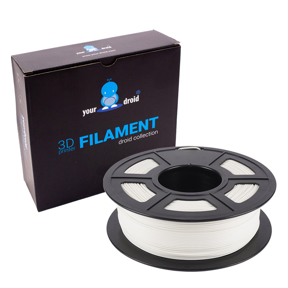 RBS15461yourDroid PLA Filament Weiss Matt 1.75mm 1kg