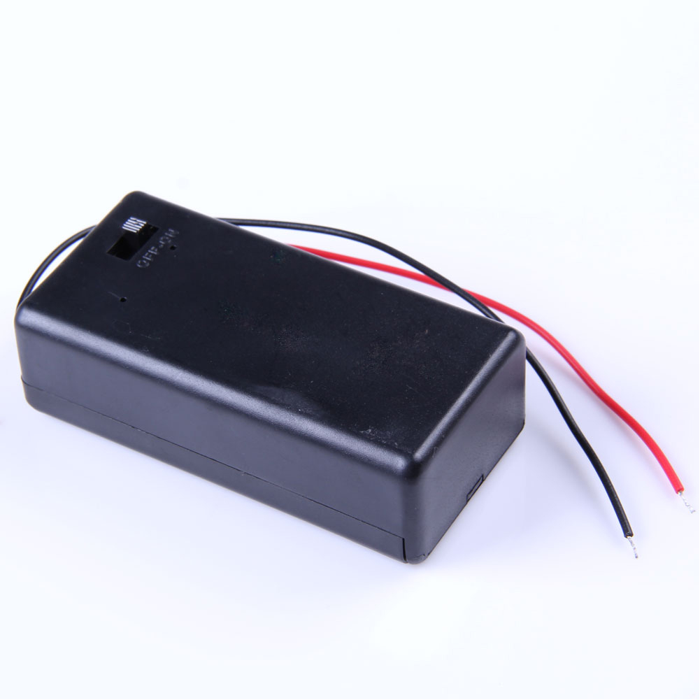 Gehäuse für 9V Batterien mit Ein/Aus-Schalter