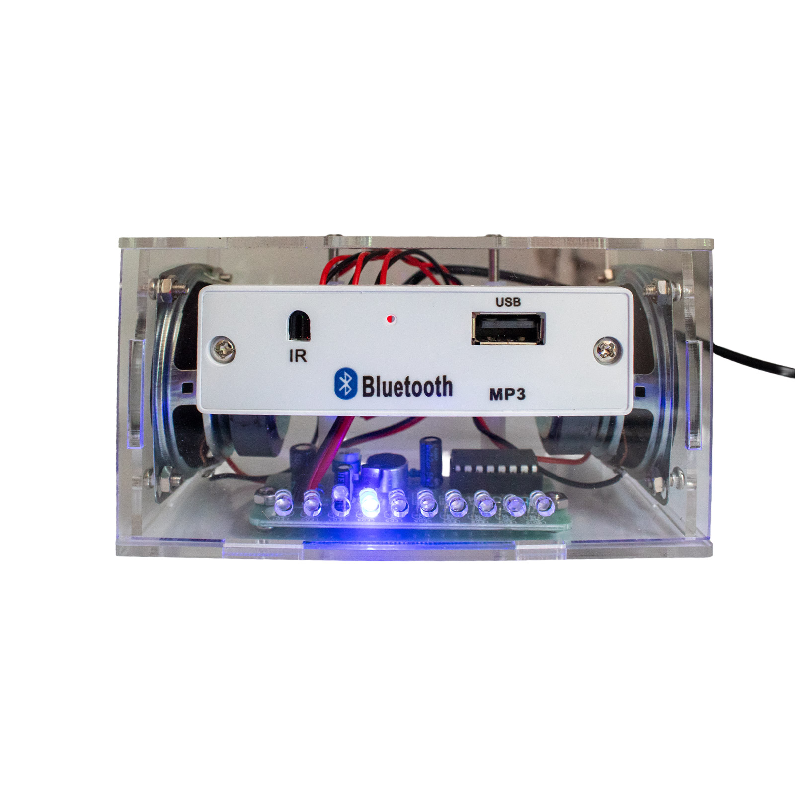Bausatz DIY Bluetooth Stereo-Lautsprecher mit LEDs und Fernbedienung – Bild 6
