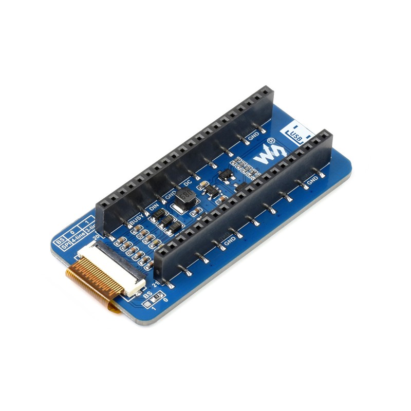 Waveshare 2.13" E-Paper Display Modul (B) für Raspberry Pi Pico 3-farbig