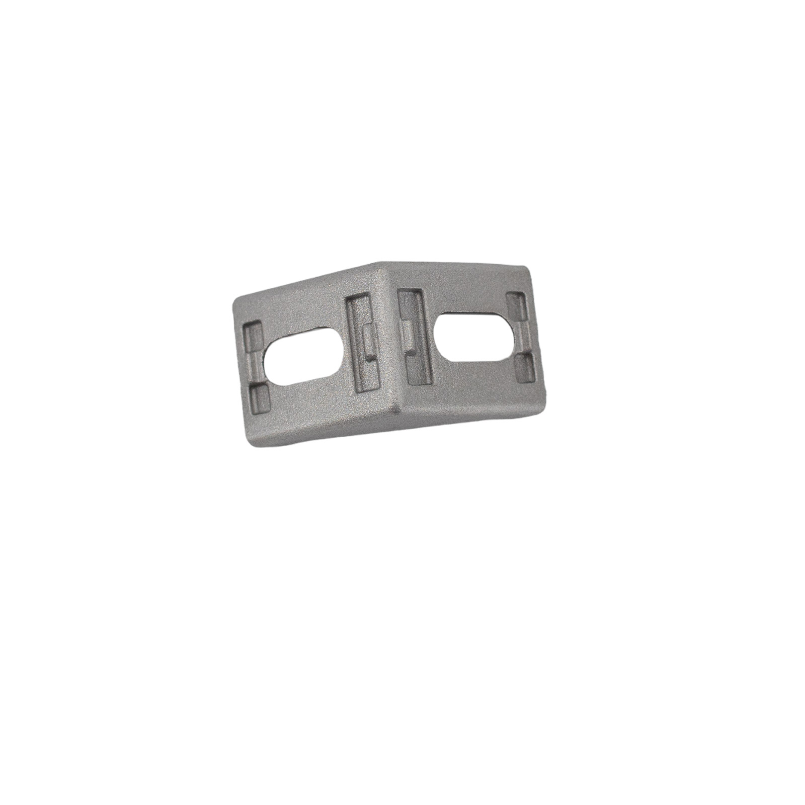 2028 Winkel für Aluminiumprofile Nut 6 mit Nutführung Silber