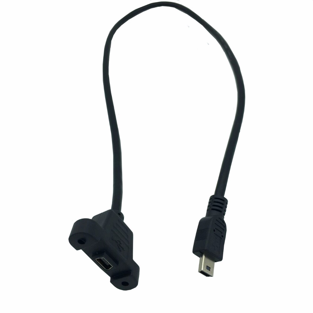USB Mini Stecker auf USB Mini Buchse Extension Panel Mount 50 cm