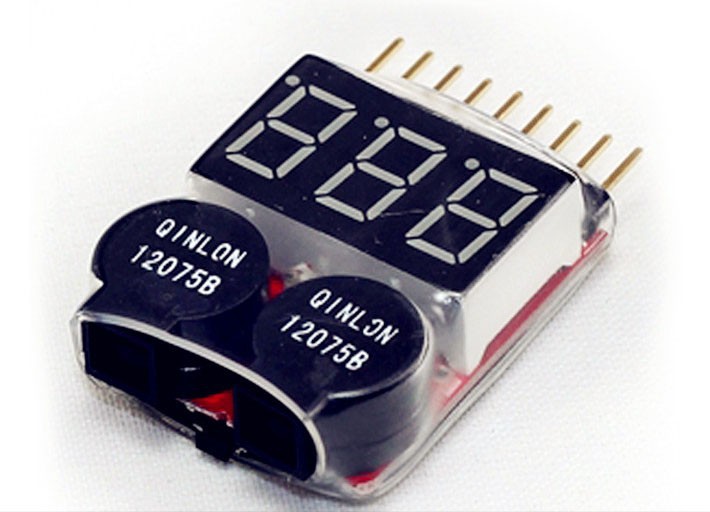 1-8S Lipo-Batterie Tester mit Buzzer und Anzeige