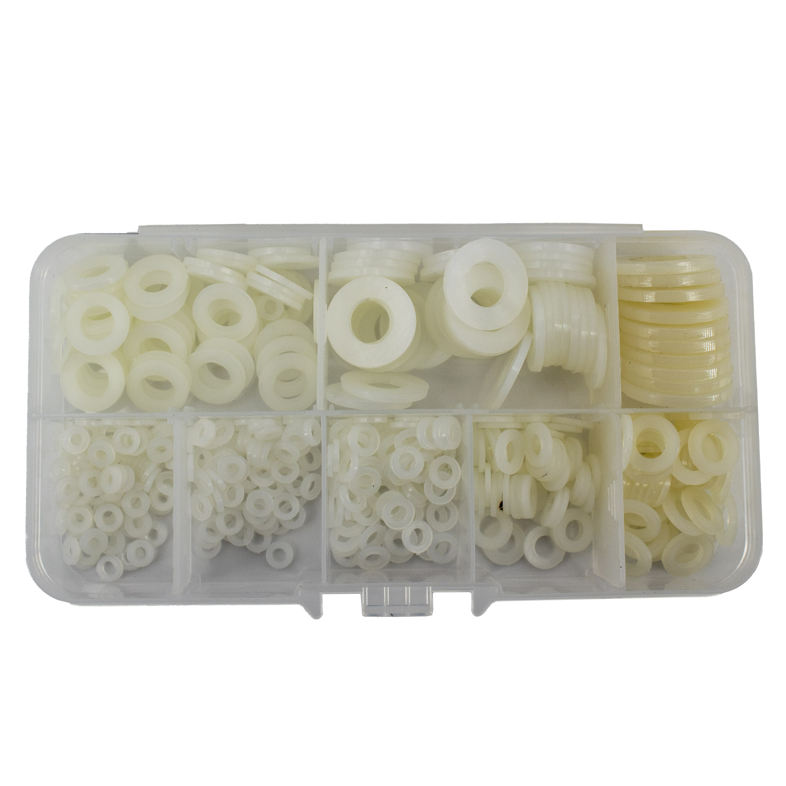 Sortiment Nylon-Unterlegscheiben 500 Teile