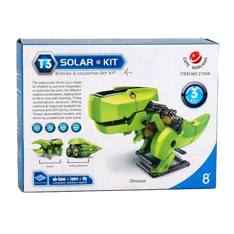 3in1 Solar Roboter Lernspielzeug Baukasten für Kinder ab 8 Jahren