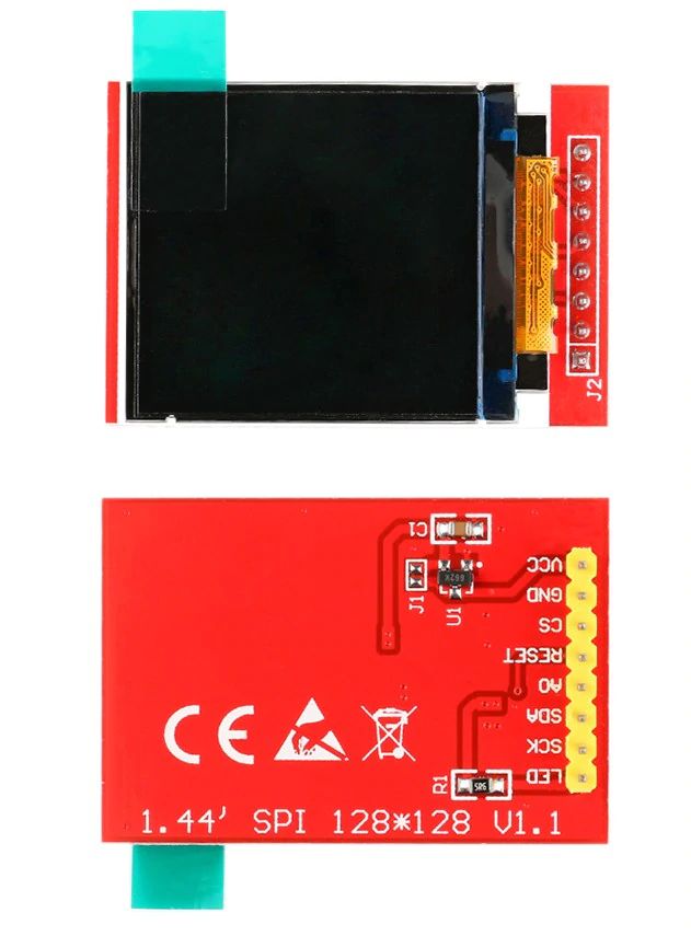 1,44" TFT LCD Display Modul ST7735 128x128
